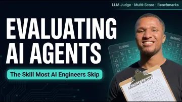 Poster for the AI agent evaluation lesson